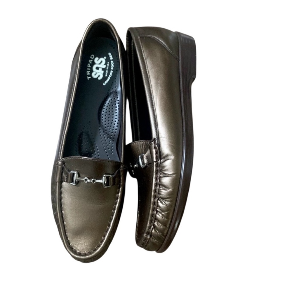 SAS Tripad Comfort Shoes Womens Loafers Size 8.5 S Brown/Bronze Made in USA